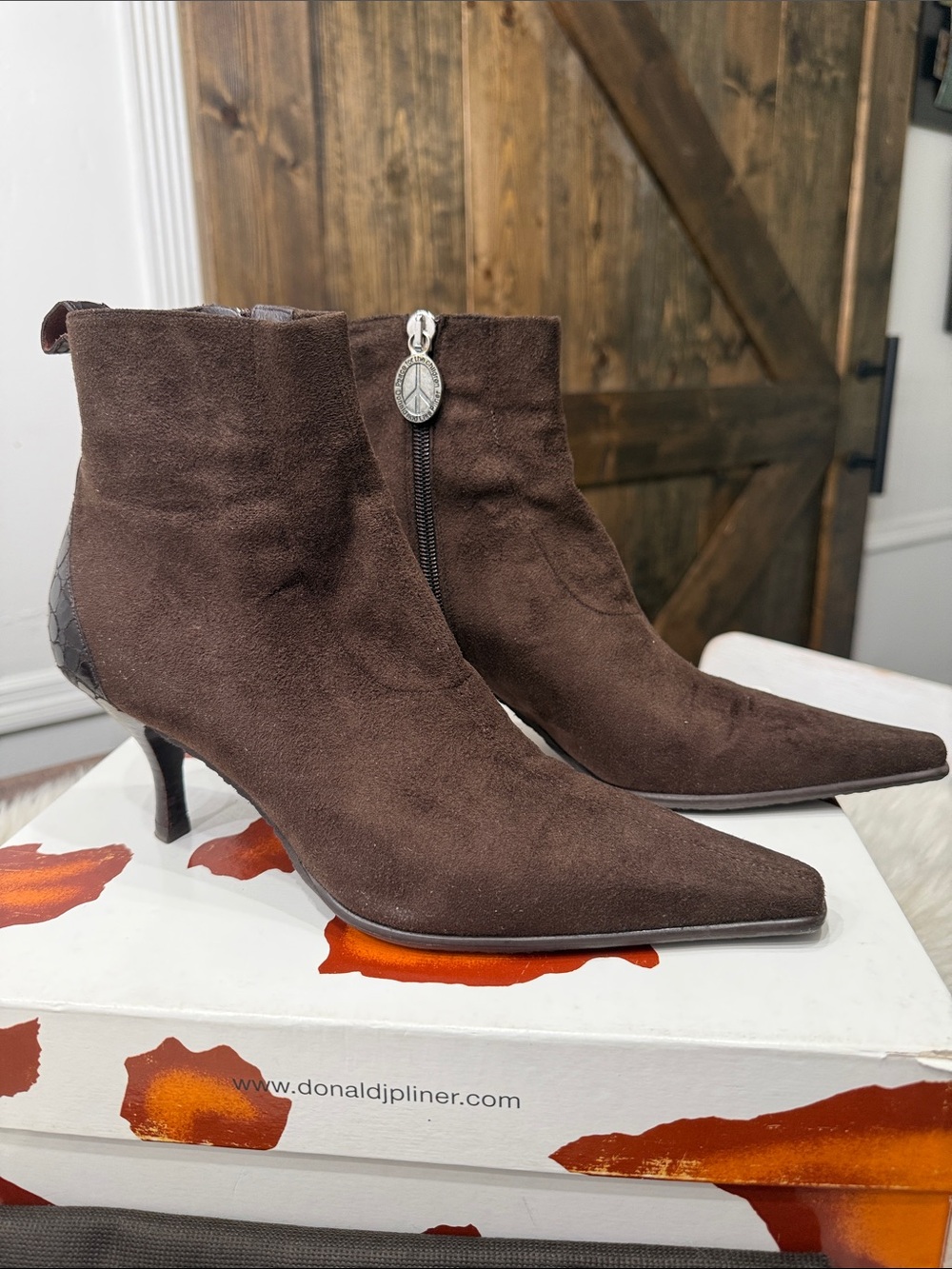 DONALD J PLINER Lola Ankle Suede Booties - Picture 2 of 12